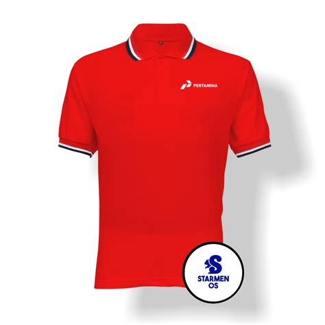 Kaos Wangki Polo T Shirt Pria Kerah List Logo Pertamina B Lazada