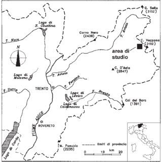 Inquadramento Geografico Dell Area Di Studio Location Map Tab 1