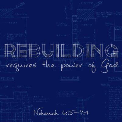 Rebuilding Requires The Power Of God Temple Baptist Church Of Rogers AR