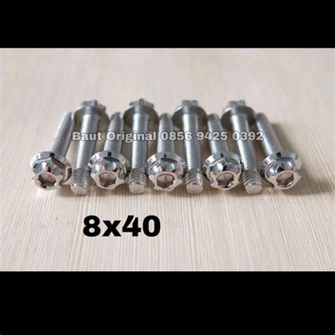 Promo Baut Probolt 8x40 Mm Stainless New Model Drat 12 Panjang 4 Cm