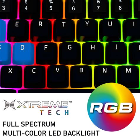 Gaming Keyboard with Multi-Color LED Backlight | Xtreme Cables