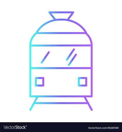 Train Transportation Icons With Purple Blue Vector Image