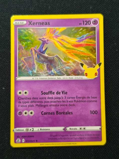 Carte Pok Mon Xerneas Holo Ans C L Brations Fr Nm Eur