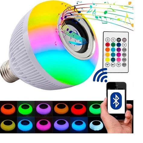 L Mpada Bluetooth Led Caixa De Som Controle Remoto W Shopee Brasil