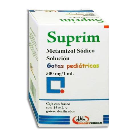 SUPRIM SOL GOTAS Pediátricas FCO 15 ML 500 MG 1 ML Metamizol Sódico