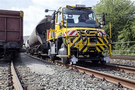 Mercedes Unimog Road Railer Goes From Truck To Diesel Locomotive