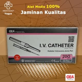 Jual Abbocath Iv Catheter G Gea Per Box Isi Pcs Shopee Indonesia