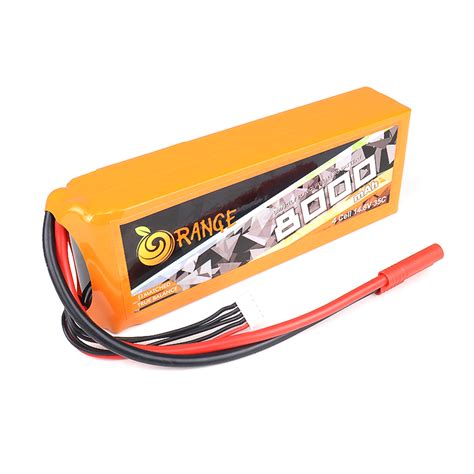 Orange Mah Cell C V Lithium Polymer Battery Pack Lipo