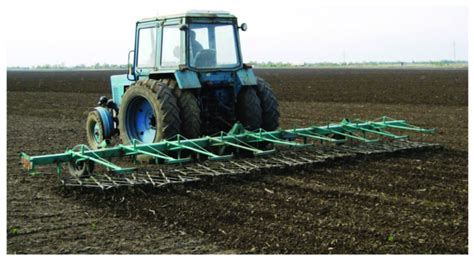 Tractor with harrow for treatment fallow. | Download Scientific Diagram