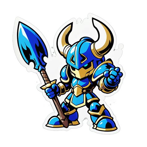 I made an AI sticker of Shovel Knight