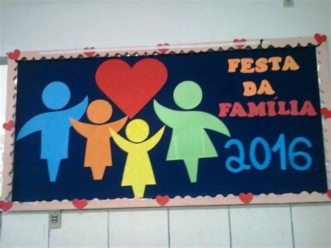 Mural Para Festa Da Familia - 34 Painéis para o dia da família | Mural dia da família educação ...