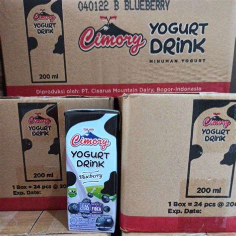 Jual CIMORY YOGURT DRINK BLUEBERRY KOTAK 200 Ml 24 Pc Dus Di Seller