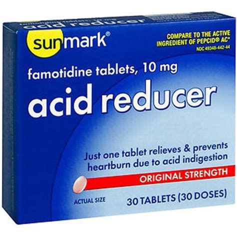 sunmark acid reducer  mg tablets  tablet stayjuve