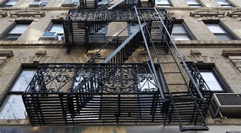 fire escape  lowly  glamorous   york times