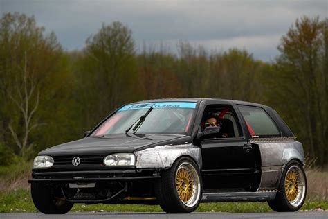 Rwd Mk3 Golf Drift Car With Bmw V8 Engine Gets Custom Widebody Kit