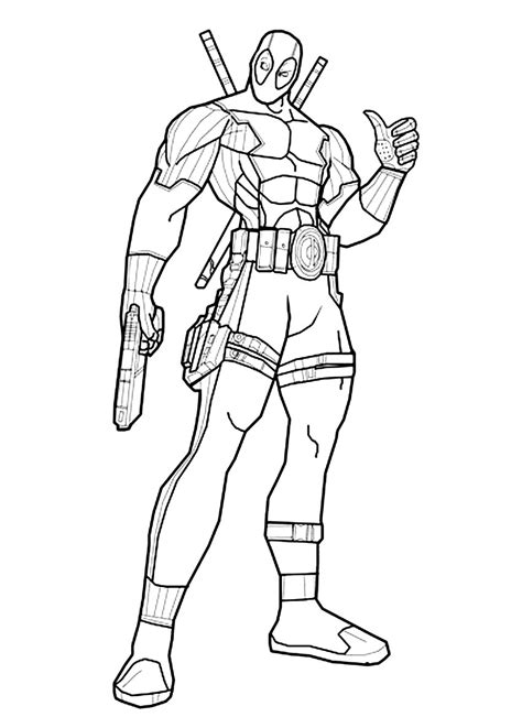 Deadpool Coloring Pages For Boys Coloring Pages