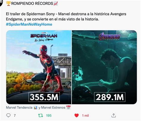 ‘spider Man No Way Home Su Tráiler Se Convierte En El Más Visto De