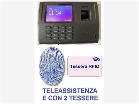 TIMBRACARTELLINI CON LETTORE IMPRONTE DIGITALI E RFID MOD SVAR3 FINGER