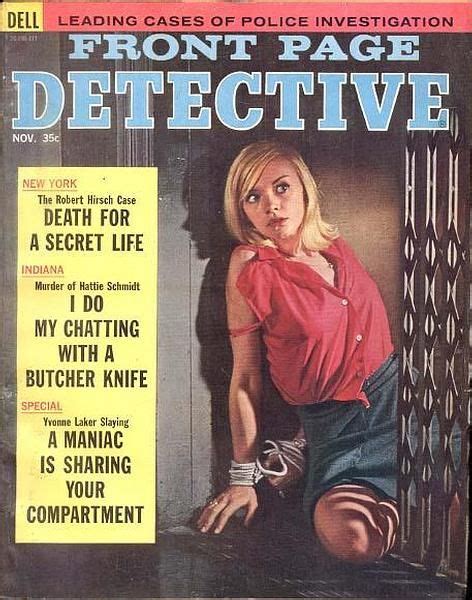 Front Page Detective November 1964 Detective Magazine Cover