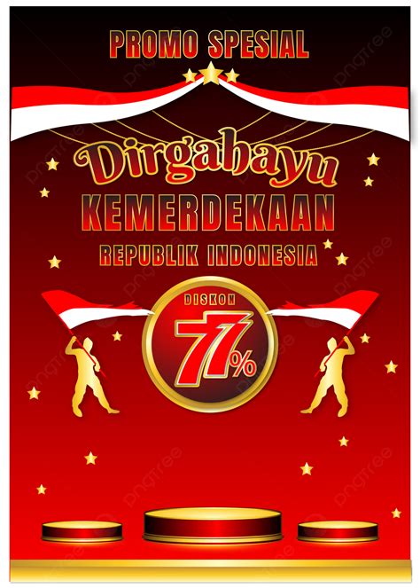 77th Republic Of Indonesia Independence Day Discount Promotion Poster Background Poster