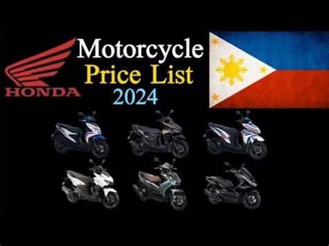 Honda Motorcycle Price List In The Philippines Complete And