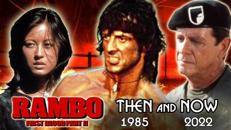 Cast Of Rambo First Blood Part Ii 1985 Actors Then And Now Youtube