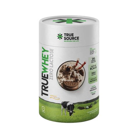 True Whey Concentrado Zero Lactose G True Source Corpo Vida