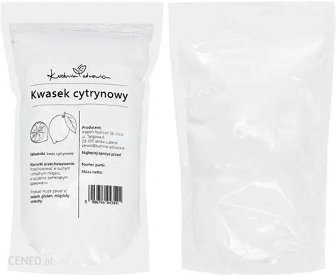 Kuchnia Zdrowia Kwasek Cytrynowy 1kg Ceny I Opinie Ceneo Pl