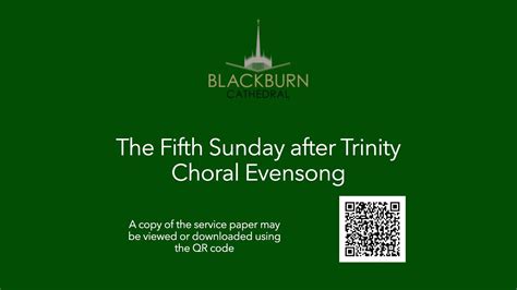 The Fifth Sunday After Trinity Choral Evensong Youtube