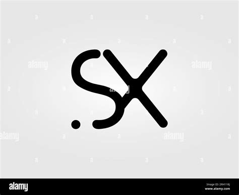 Initial Sx Letter Logo Design Vector Template Monogram Lettermark Sx