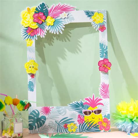 Summer Party Decor Photo Booth Props Big Frame Pineapple Decor Beach