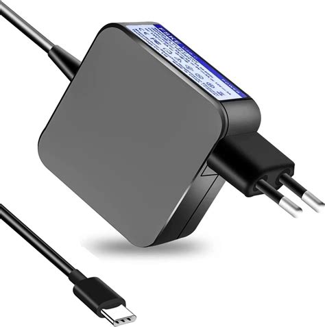 FSKE 65W Chargeur USB C Alimentation Ordinateur Portable Pour Lenovo