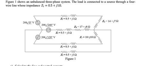 SOLVED Texts A Calculate The Line And Neutral Currents B Calculate