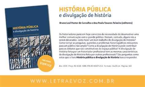 Meus Livros De Literatura E Hist Ria Lan Amento Hist Ria P Blica E