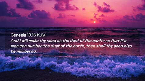 Genesis 1316 Kjv Desktop Wallpaper And I Will Make Thy Seed As The