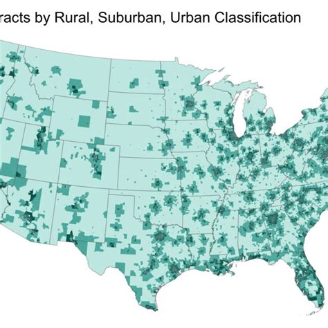 Pdf Rural Suburban Urban Classification For Small Area Analysis