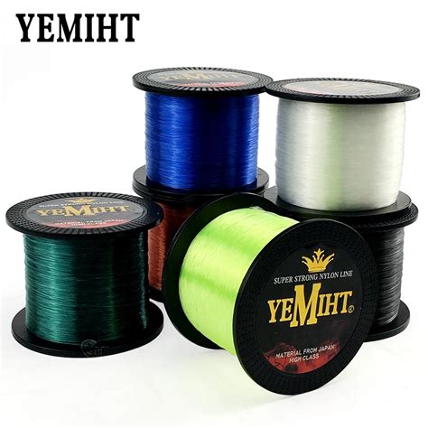 Yemith Ligne De P Che Monofilament En Nylon Mat Riel Japonais Super Bain 1000m 500m 3