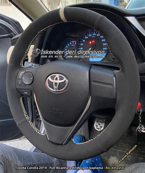 Toyota Corolla Deri Direksiyon Kaplama Iskender Deri Direksiyon Kaplama