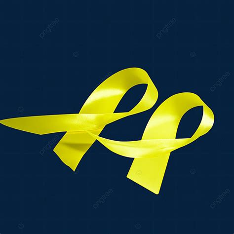 Two Yellow Minimalist Ribbon Knots World Childrens Day Concise Two