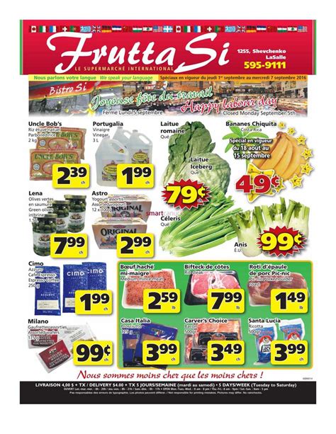 Frutta Si Flyer September 1 To 7