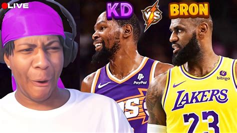 Bron Vs Kd Lvgit Reacts To Phoenix Suns Vs La Lakers Full Game