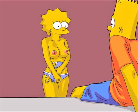 Xbooru Bart Simpson Breasts Brother And Sister Erect Nipples