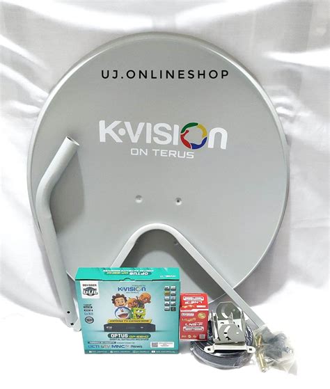 Parabola Kvision Cm Full Set Paket Receiver Optus Parabola Full