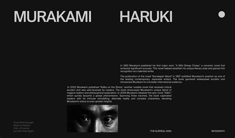 Haruki Murakami The Surreal King On Behance