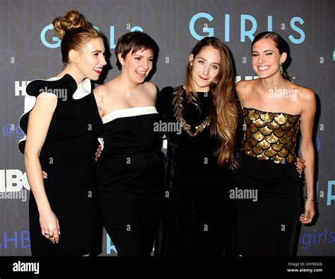 Zosia Mamet Lena Dunham Jemima Kirke And Allison Williams Attending The Premiere Of Hbos