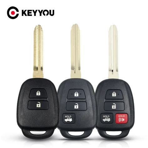 Keyyou Carcasa De Llave De Coche Con Botones Para Toyota Camry