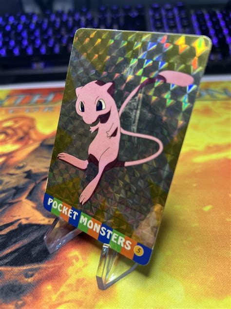 Mavin Vintage Holo Mew Pocket Monster Pokemon Vending Card