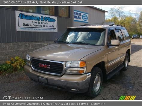 Gold Metallic 2000 Gmc Yukon Slt 4x4 Medium Dark Oak Interior