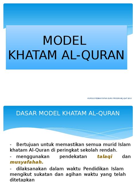 PDF Model Khatam Al Quran DOKUMEN TIPS