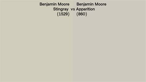 Benjamin Moore Stingray Vs Apparition Side By Side Comparison